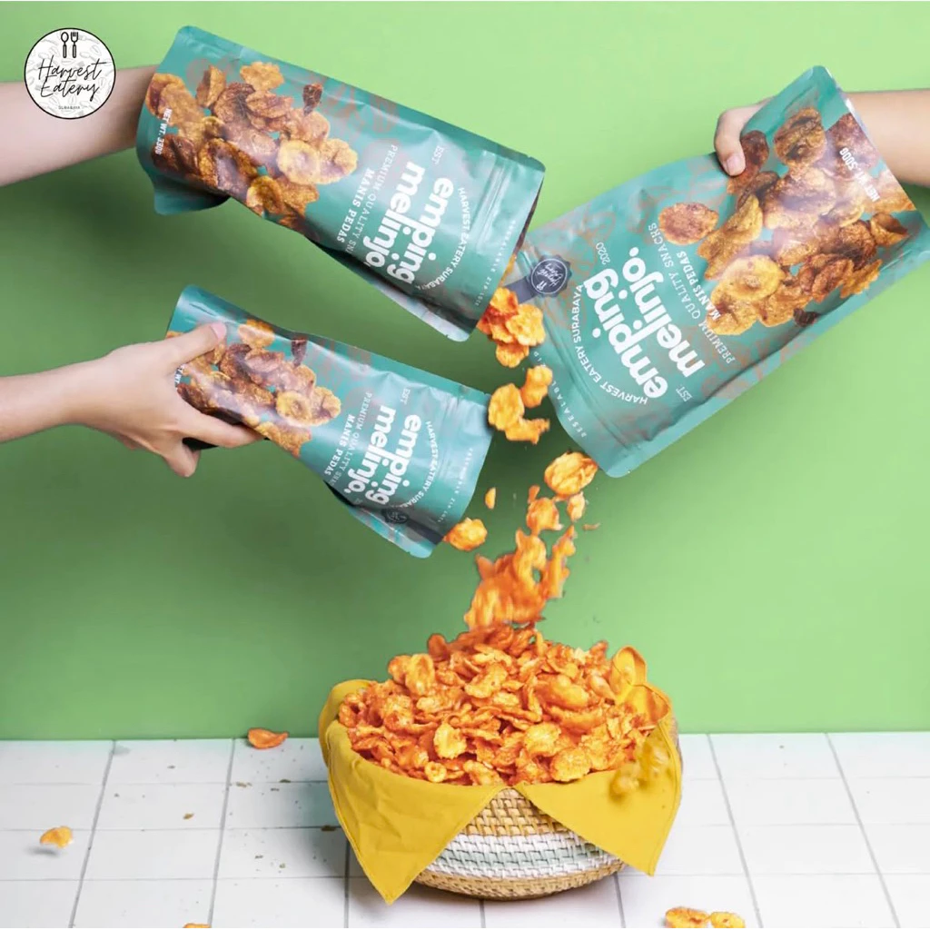 HARVEST EATERY SURABAYA Sweet Spicy Manis Pedas Emping Melinjo 500g HALAL - Image 6